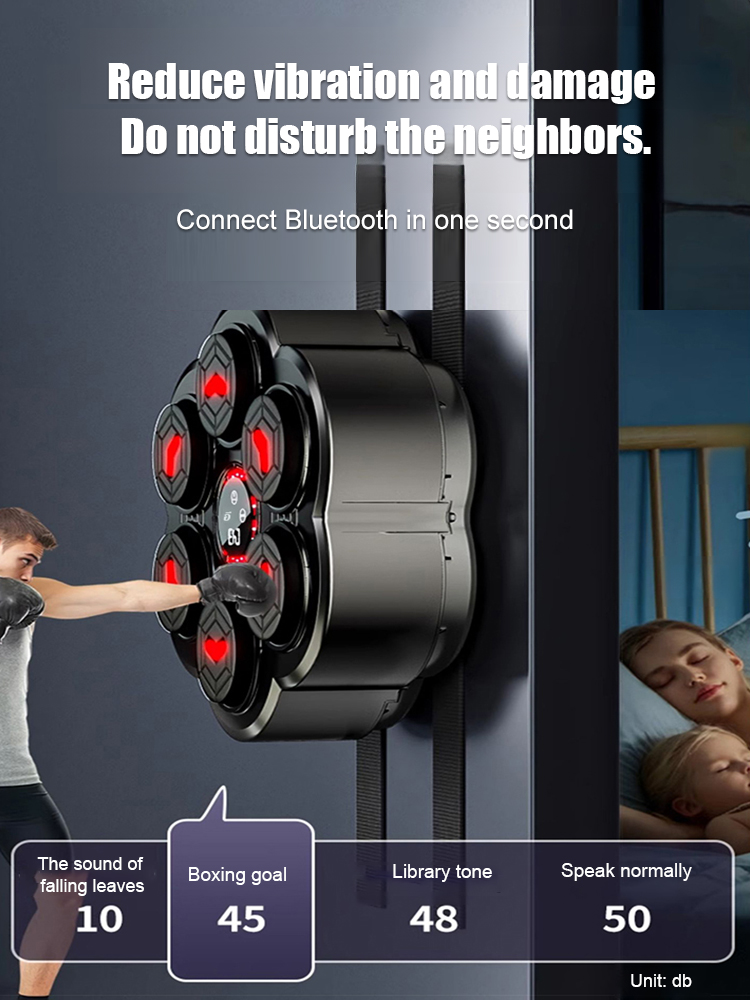 2025 New Year Breakthrough: Smart Bluetooth Music Boxing Machine —The Ultimate Stress-Reliever & Toning Target for Your Home