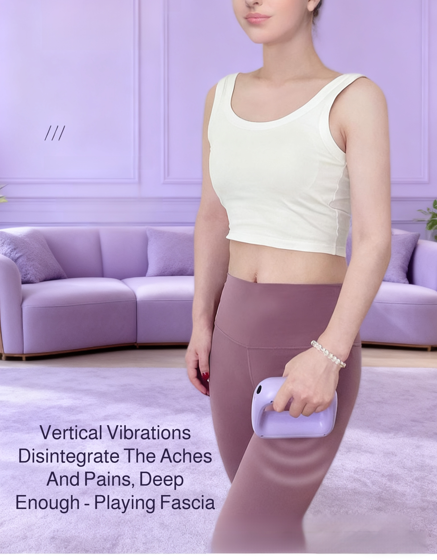 Portable Yoga Ring with Vibration for Fat Burning