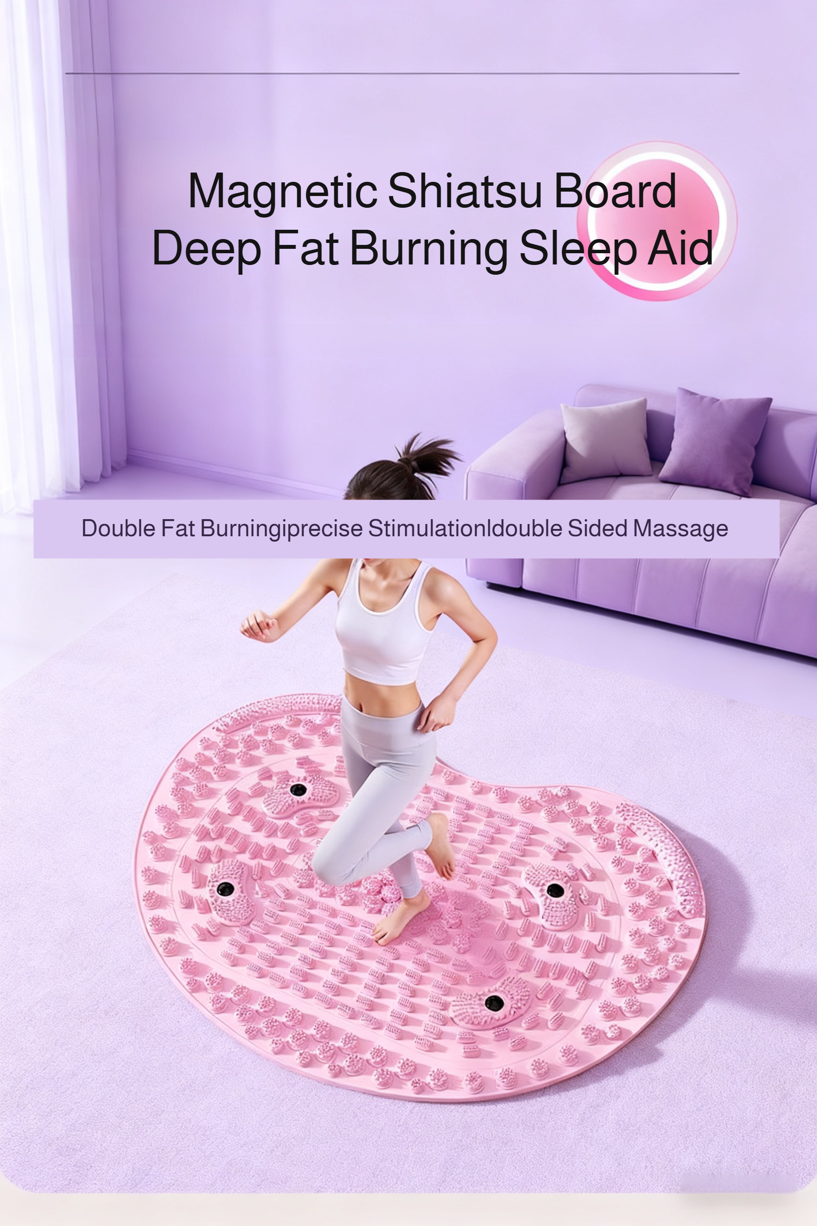 Foot Reflexology Massage Mat with Acupressure Points