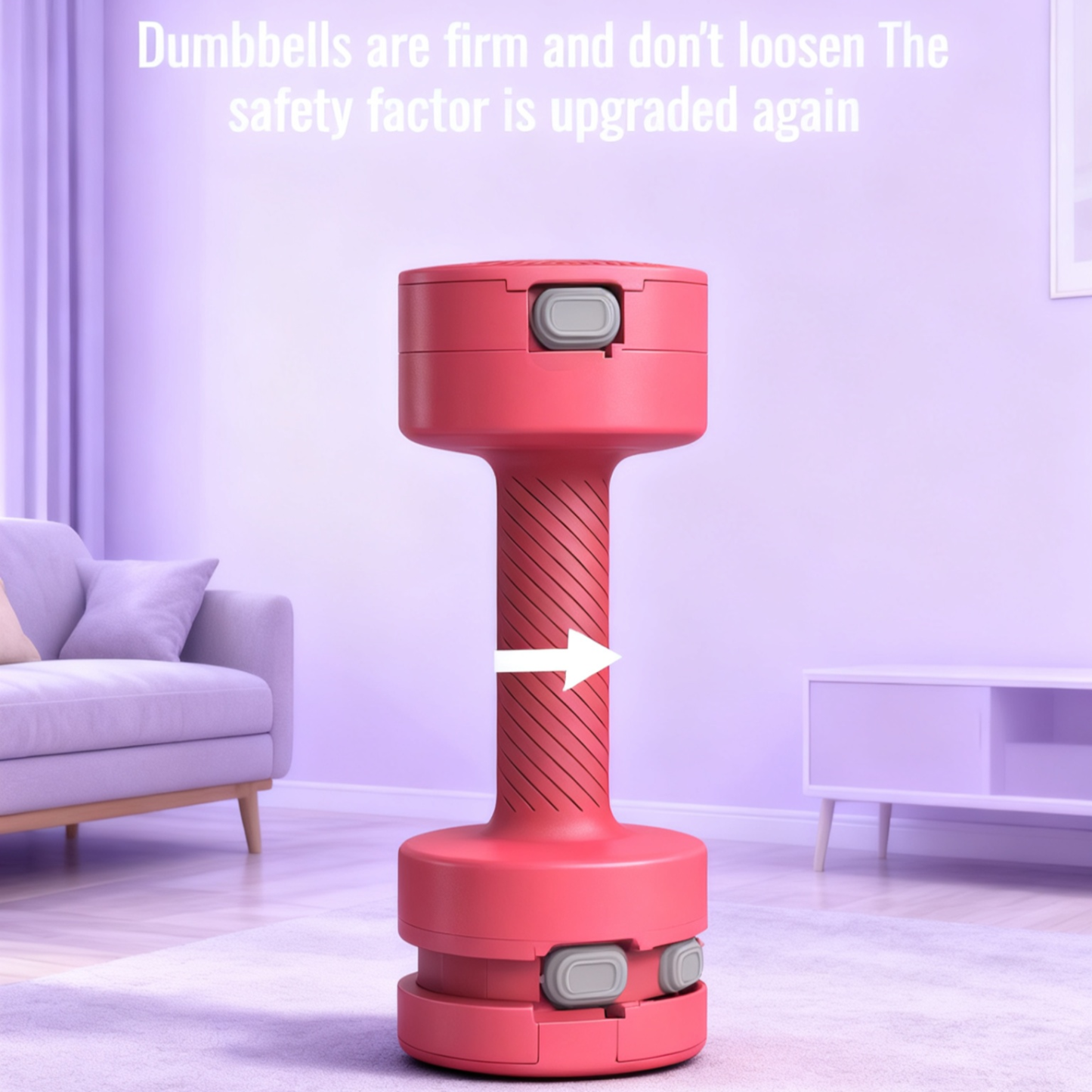  Adjustable Weight Coated Dumbbell 