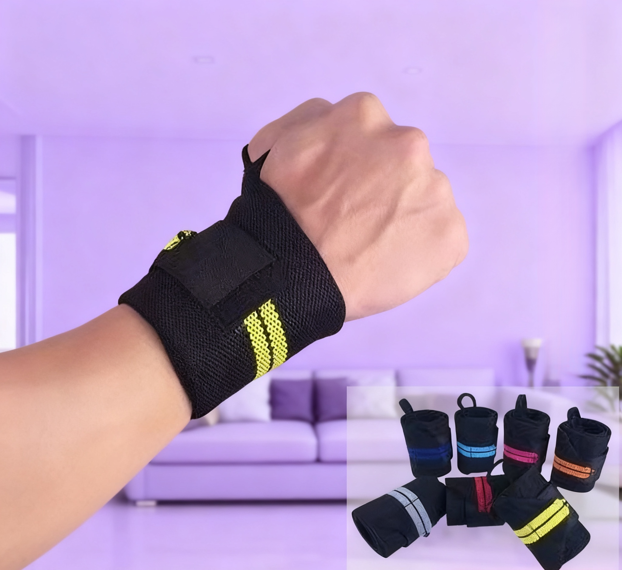 Adjustable Compression Wristband for Men – Fitness Sports Support