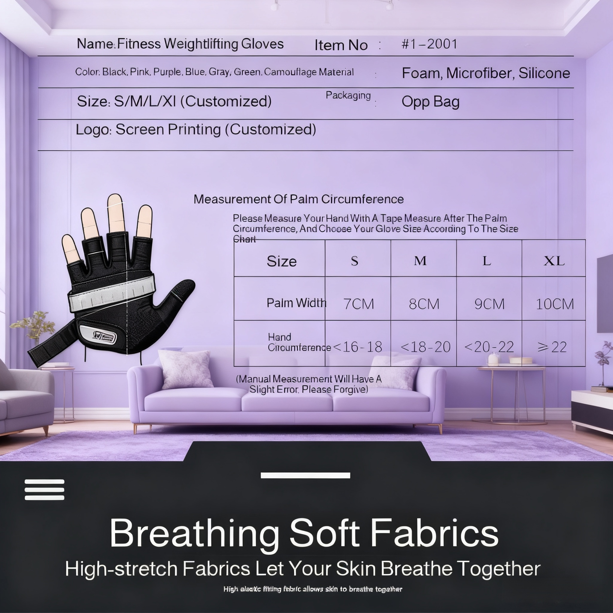 Protective exercise gloves for lifting and fitness