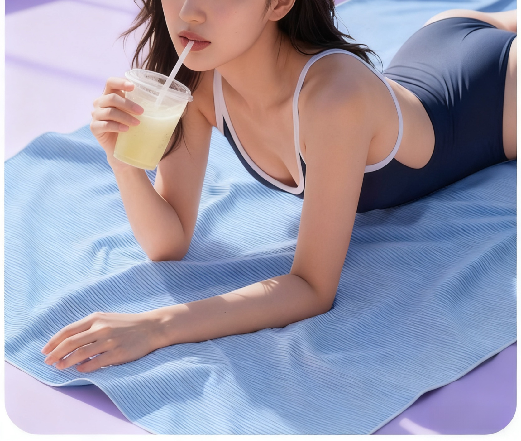 Super absorbent bath towel for gym and sports