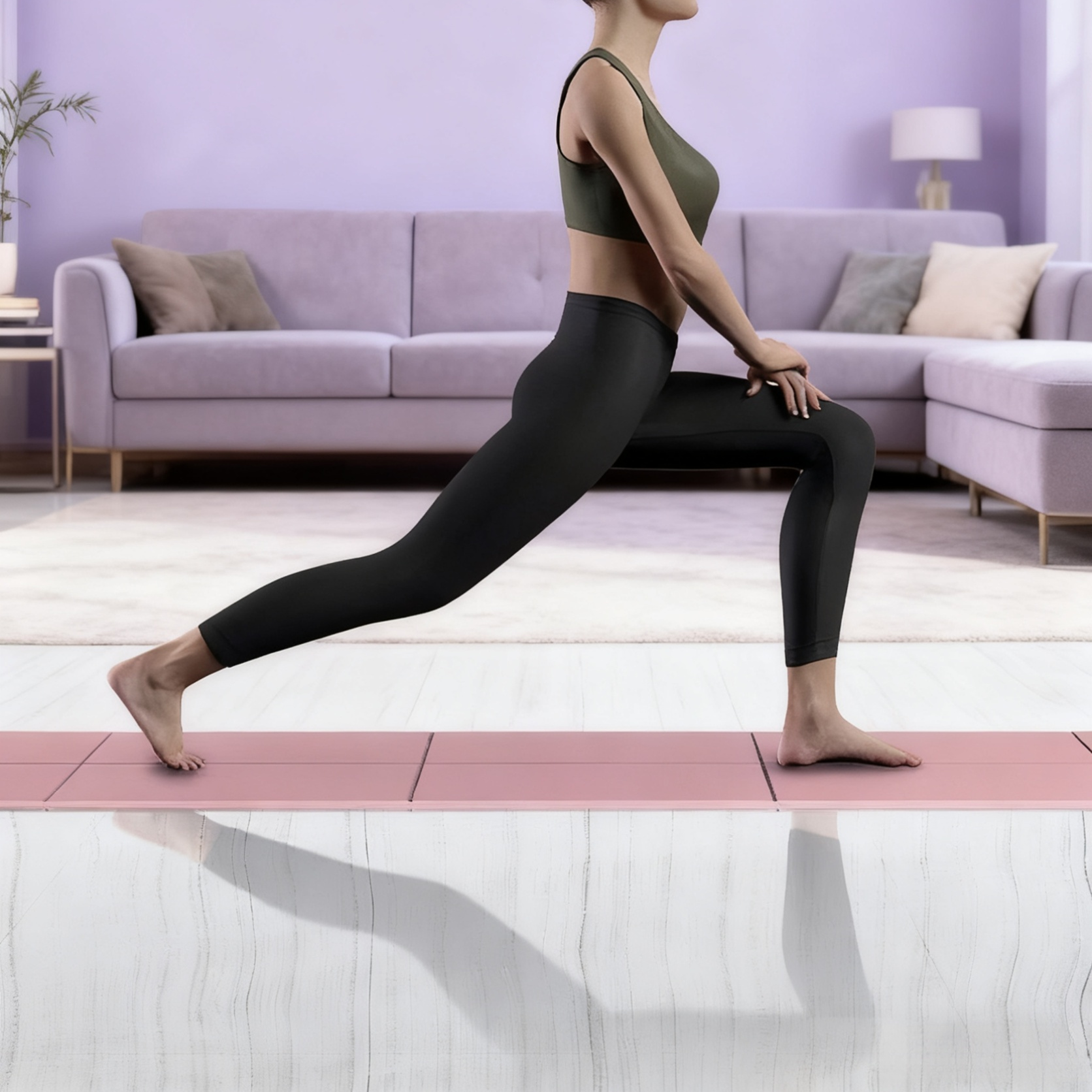 Portable Lightweight Soundproof Yoga & Training Mat