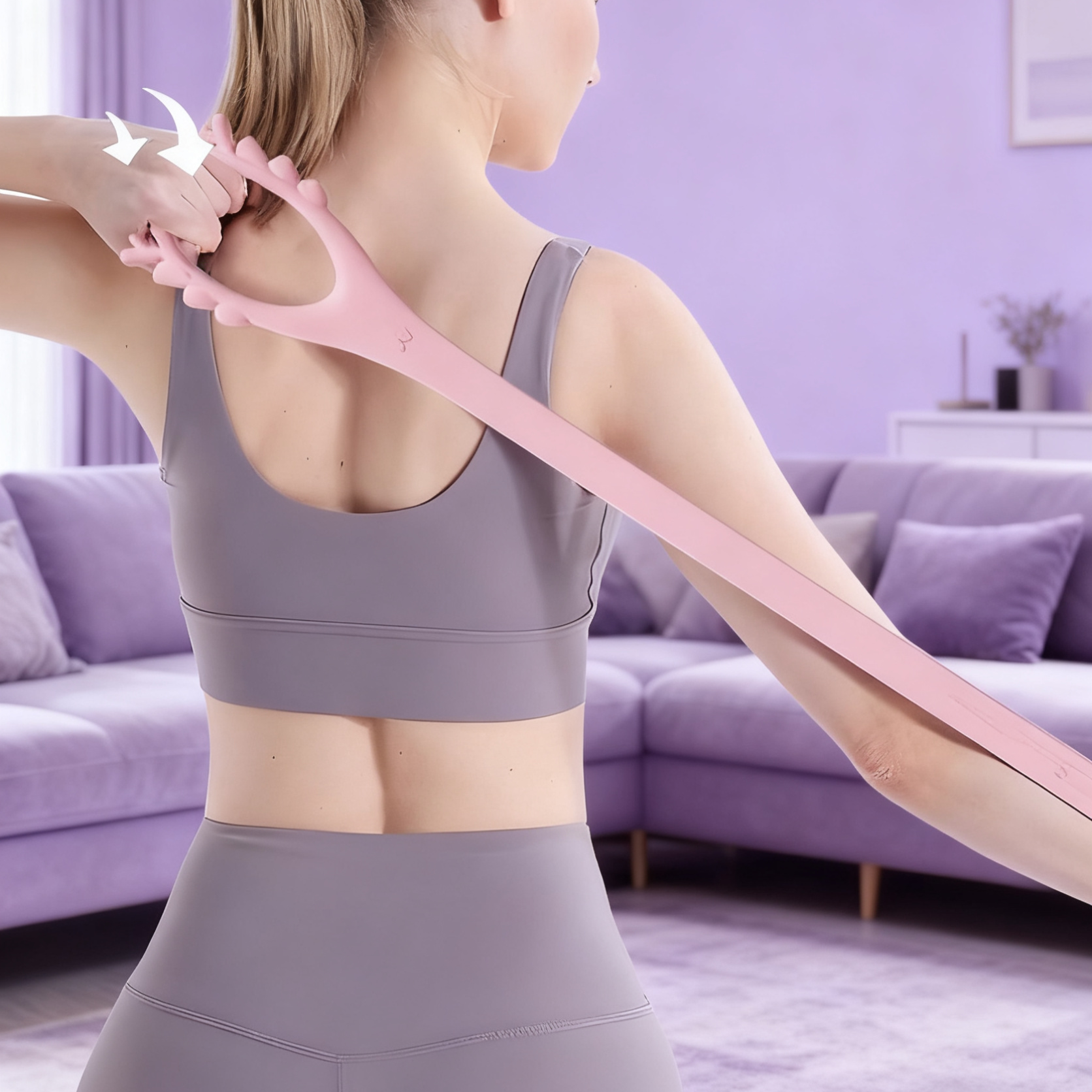 Yoga Shoulder-Opening and Back-Beautifying Resistance Band