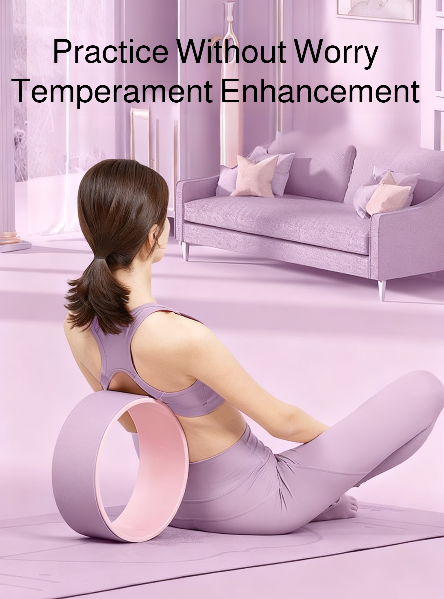 Ergonomic yoga wheel for posture correction