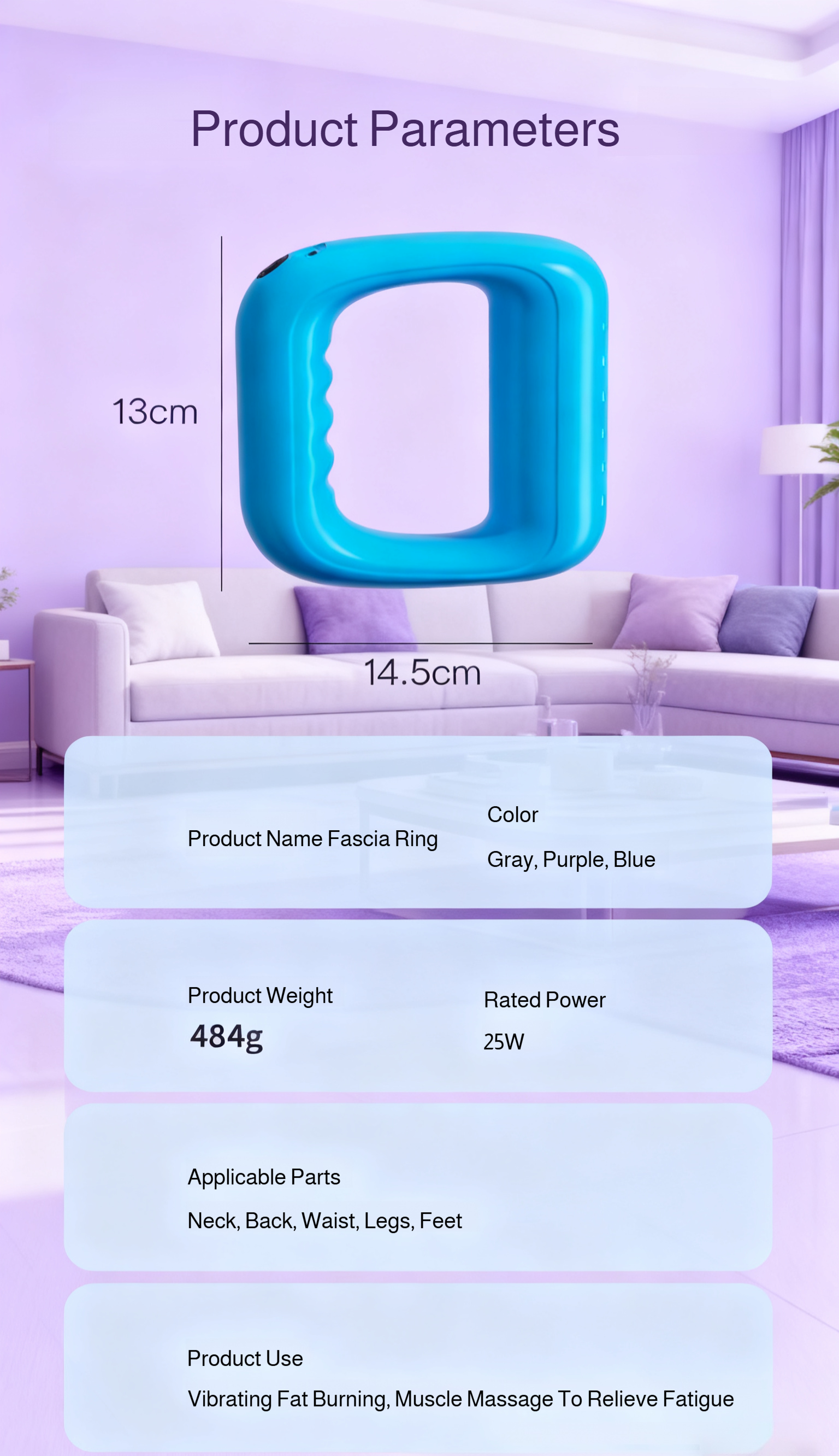 Fat-Burning Yoga Prop with Vibration Massage