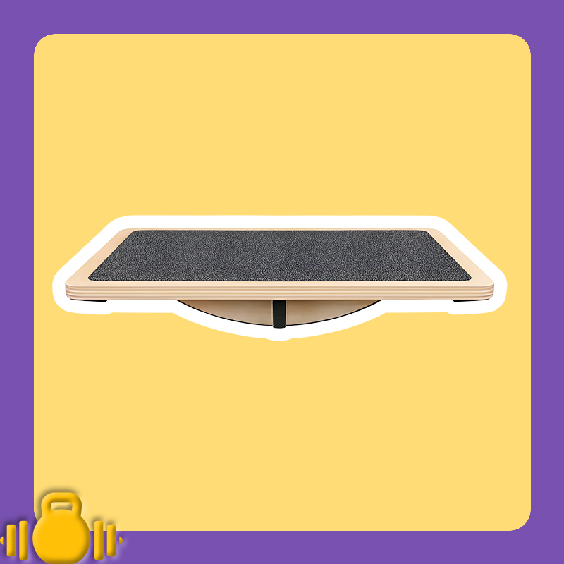 Solid Wood Rectangular Yoga Balance Board