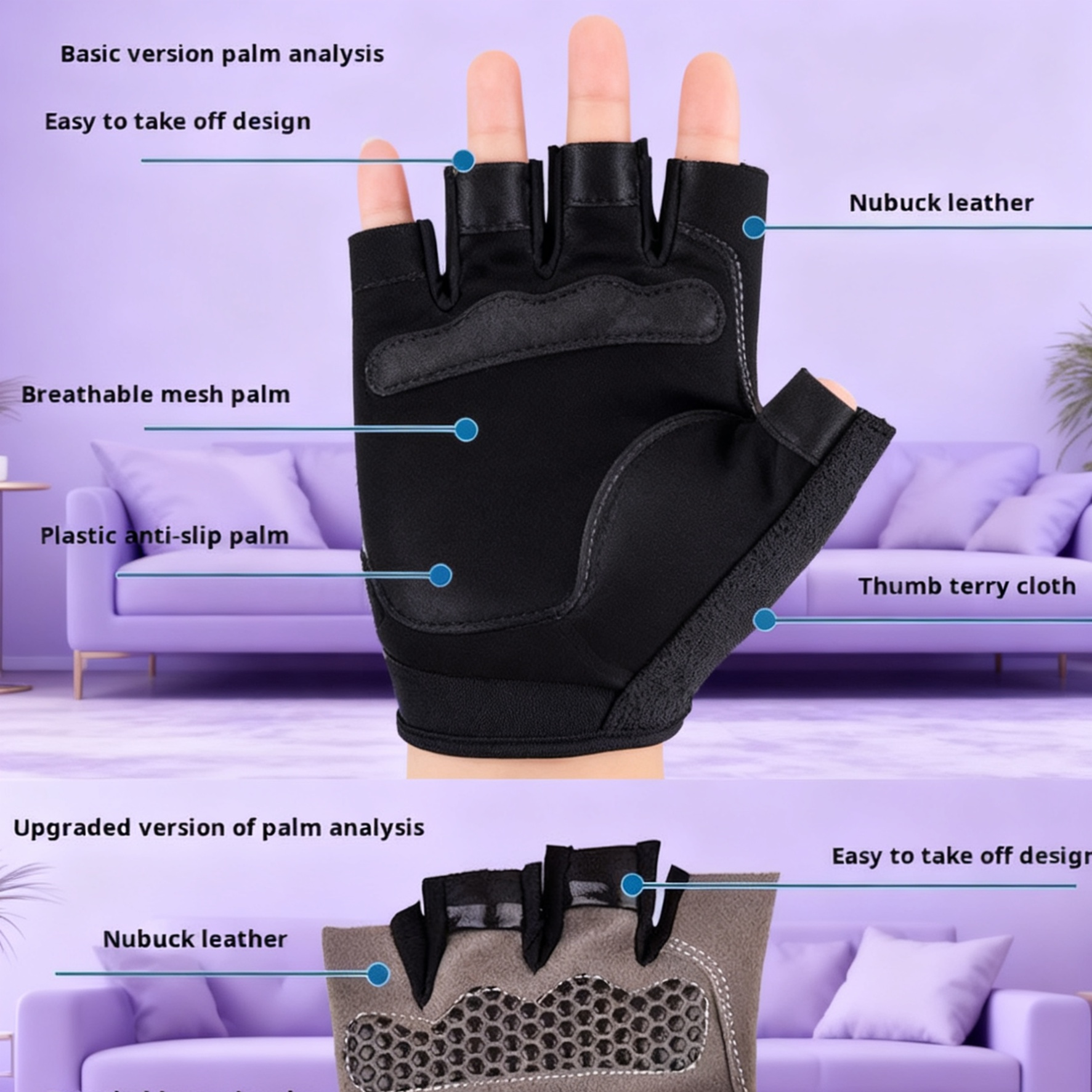 Half-Finger Cycling Gloves for Men and Women