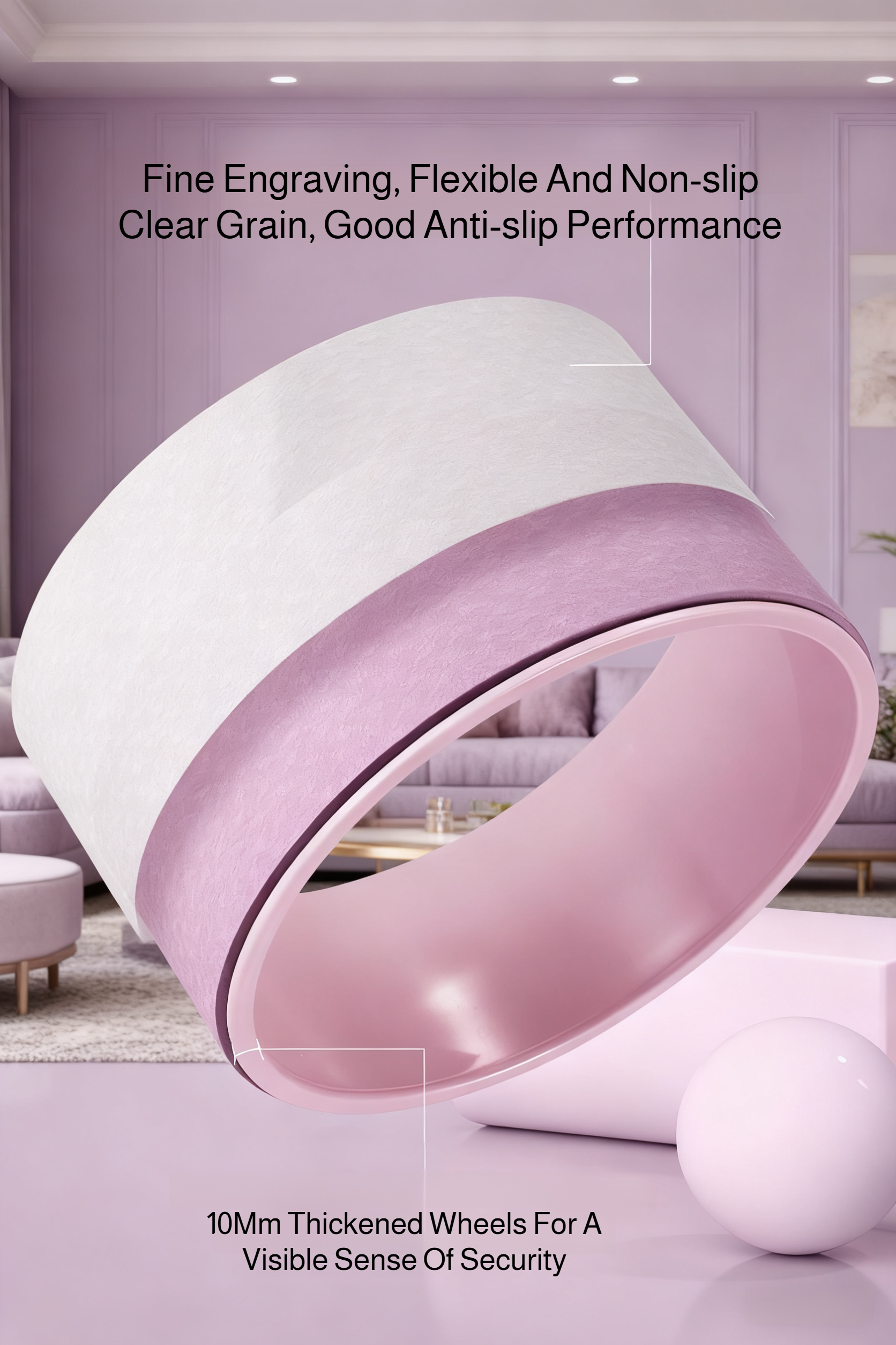 Durable yoga wheel for home yoga practice