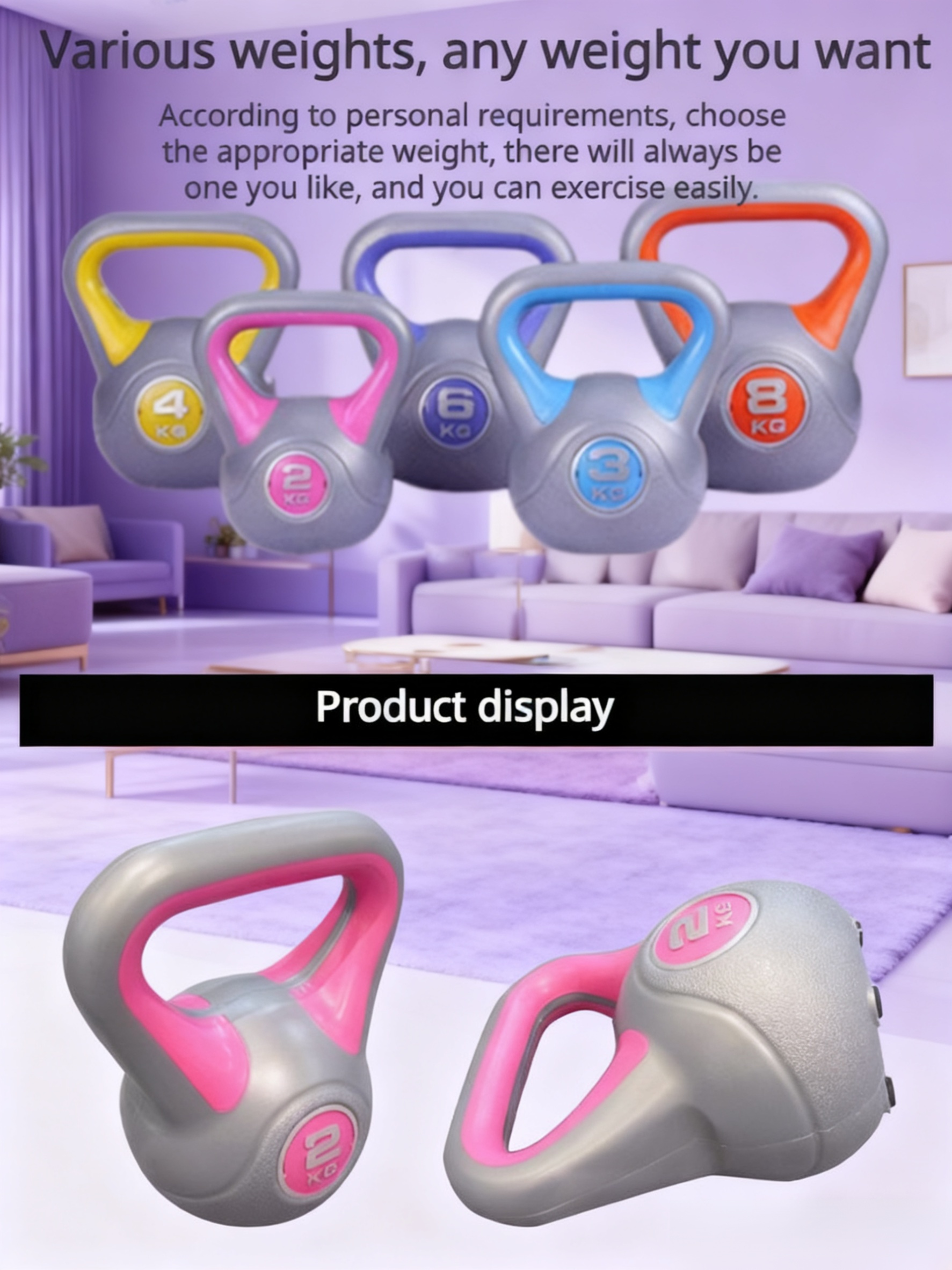 Durable Plastic Kettlebell in Use