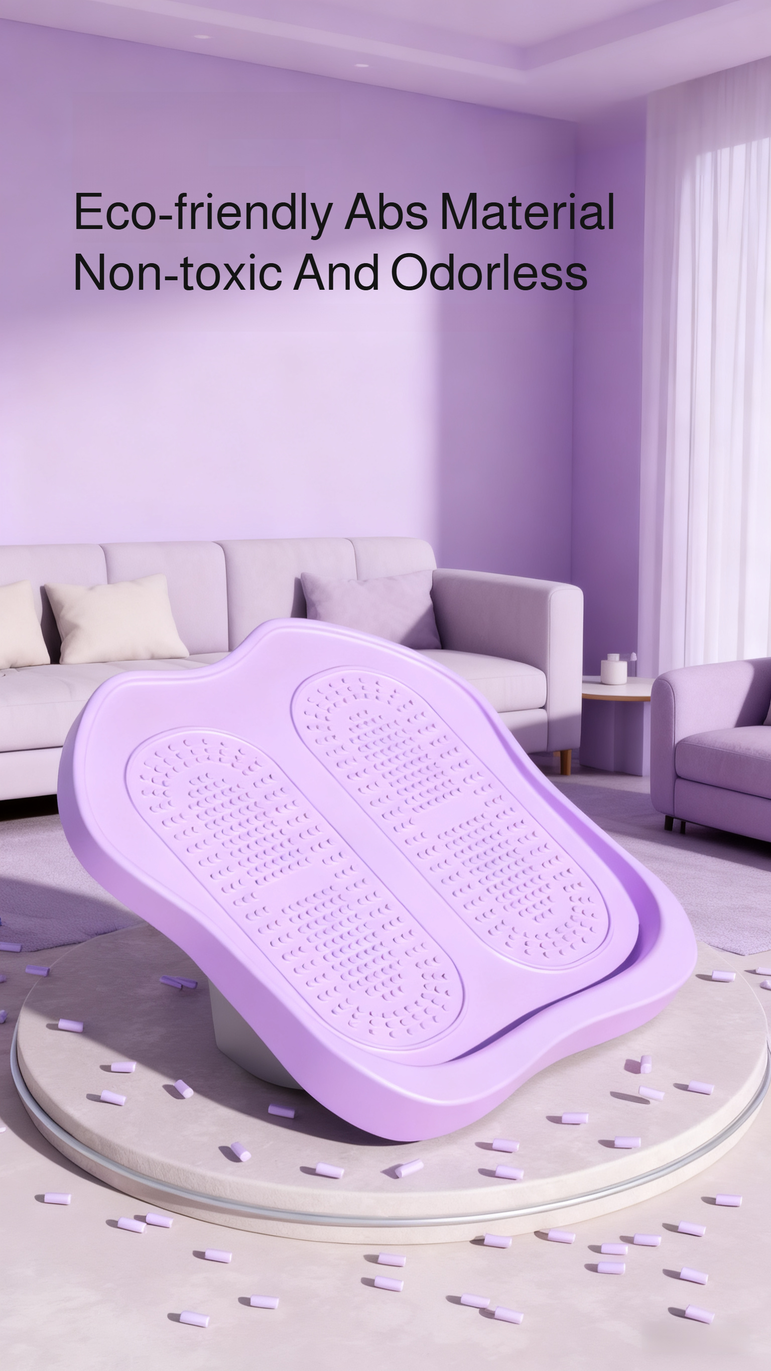 Yoga board for improved flexibility and balance