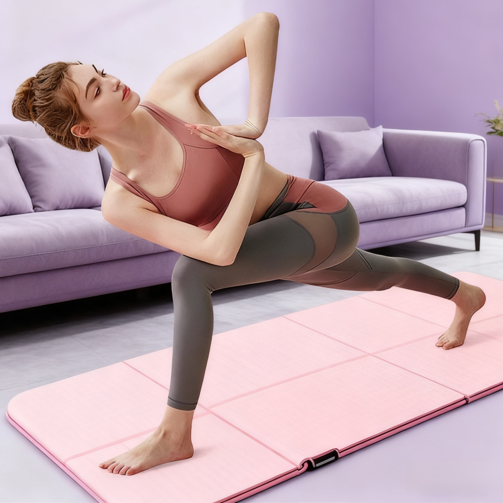 Portable Lightweight Soundproof Yoga & Training Mat