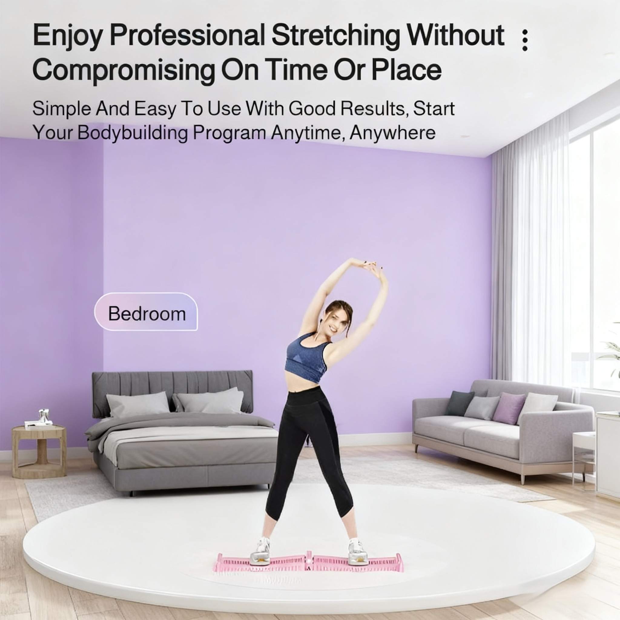 Adjustable resistance ski machine for home fitness