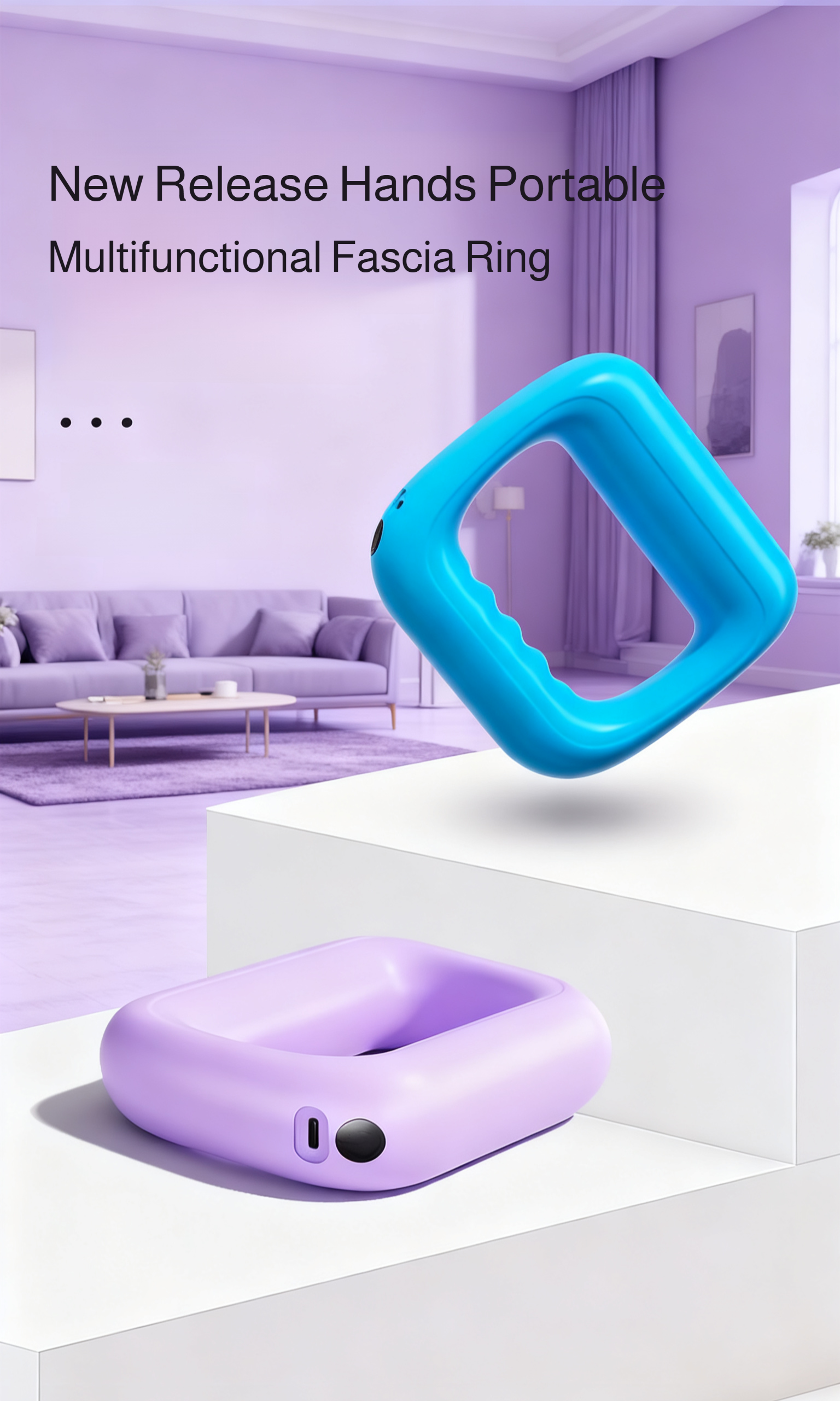 Mini Vibrating Fat-Burning Massage Yoga Ring for Home Fitness