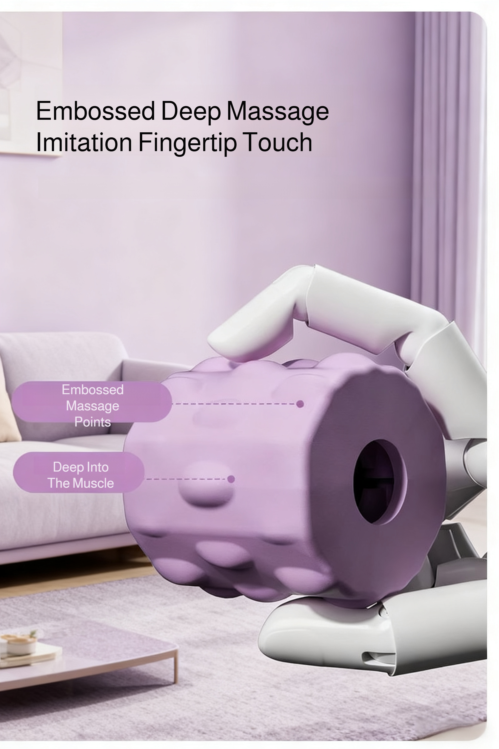 Five-Row Yoga Roller Massage Stick for yoga stretching exercises