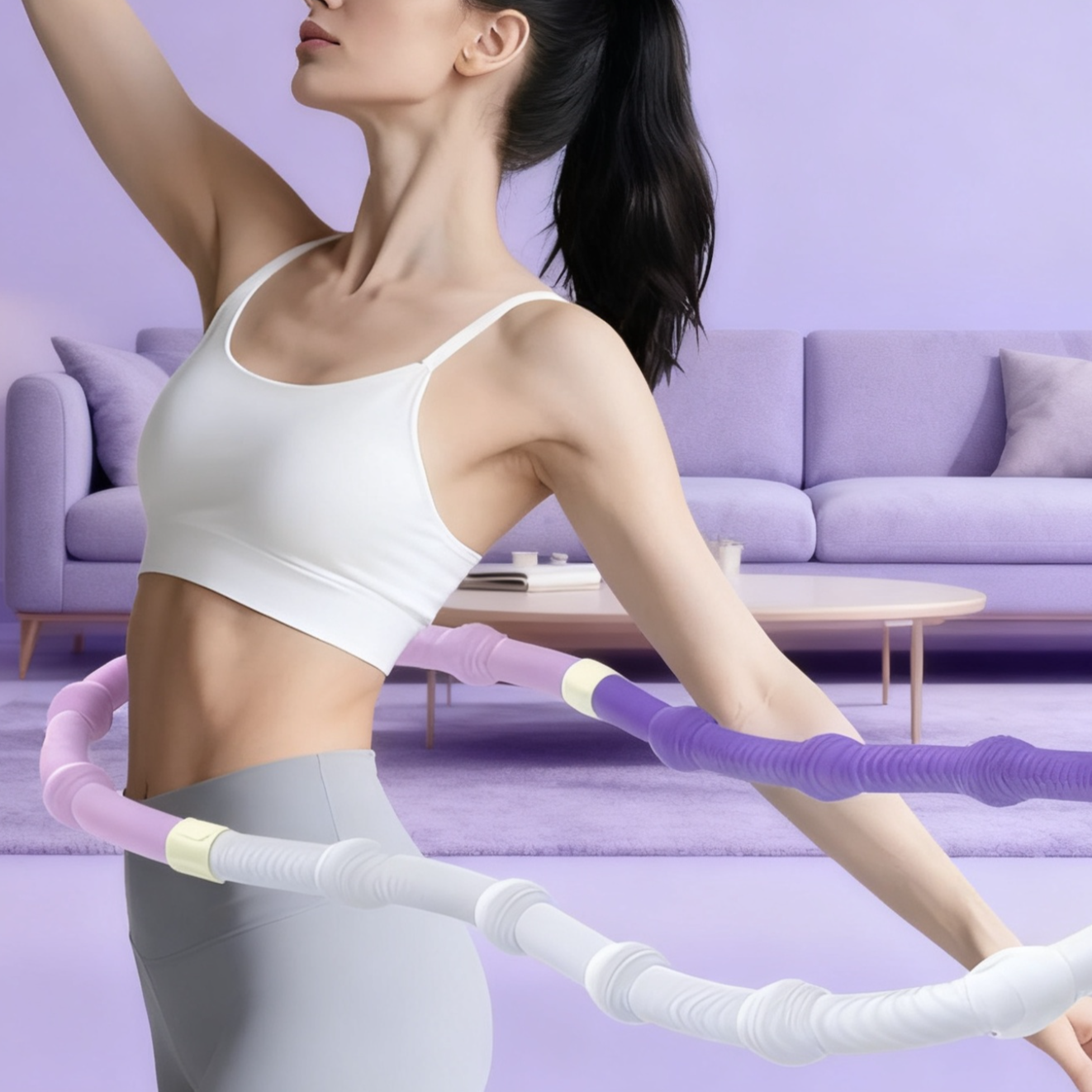 Weighted Soft Hula Hoop for Slimming and Waist Protection