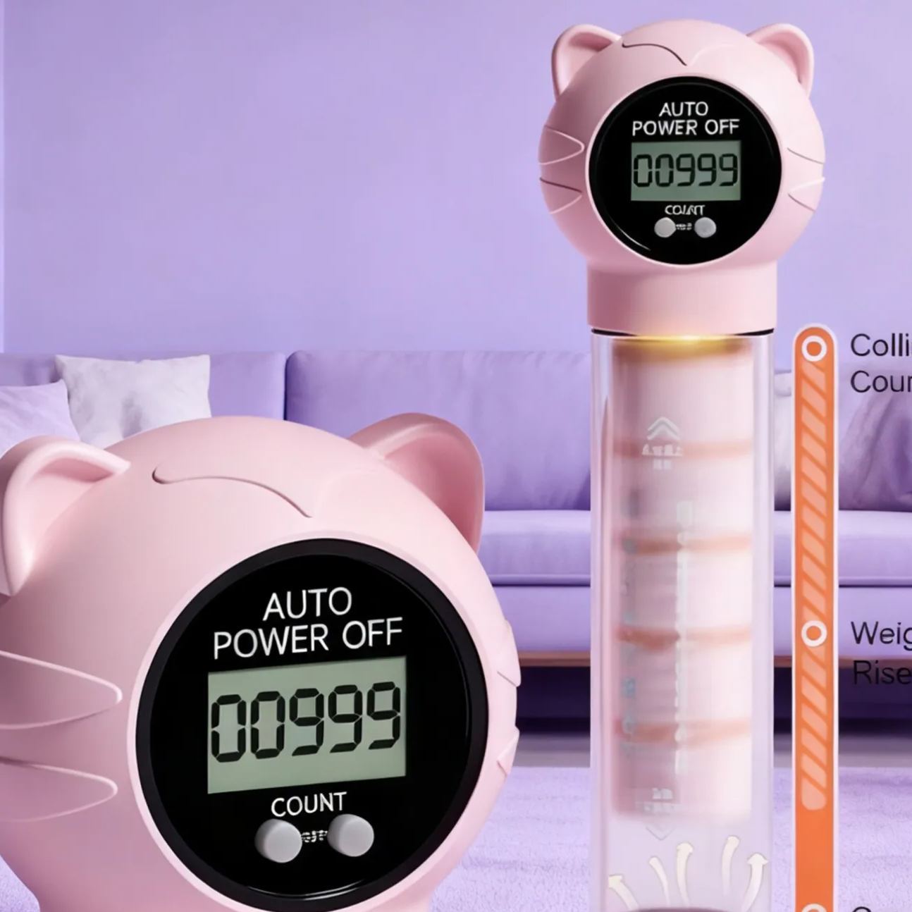 Adjustable Counting Dumbbell with Breathing Feature