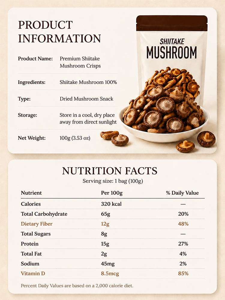 🌲 Double-Effect Mushroom Crisps | USDA Organic | Extra Crunchy | 50% Off Special 🍄