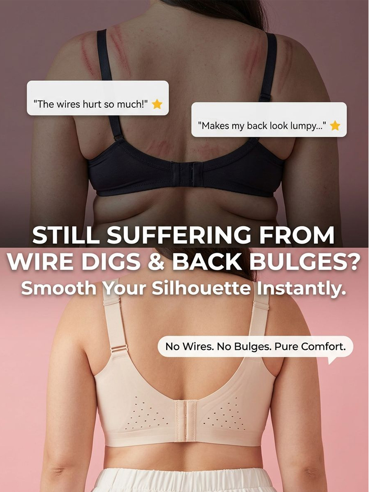 Stop Painful Bras 👙 Pro Wireless Second Skin Bra: Invisible Lift and Cool Breathability ⚡