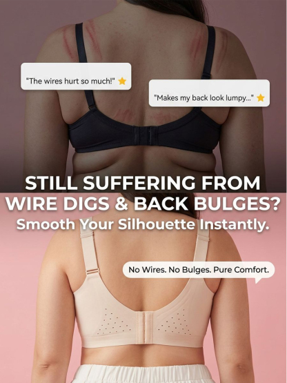 Stop Painful Bras 👙 Pro Wireless Second Skin Bra: Invisible Lift and Cool Breathability ⚡