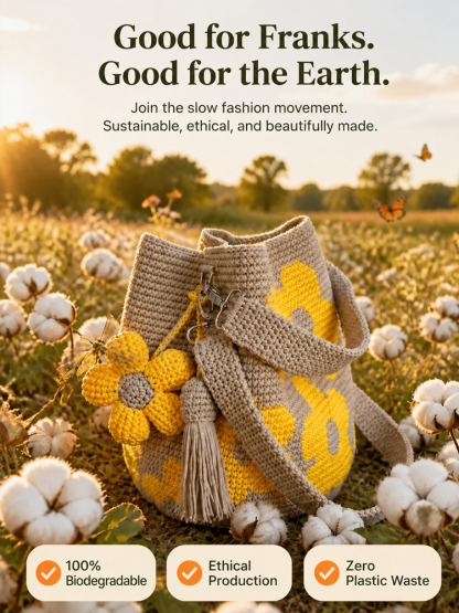⭐Hand-Knit Floral Shoulder Bag | Spacious & Lightweight | Gift Card🌸