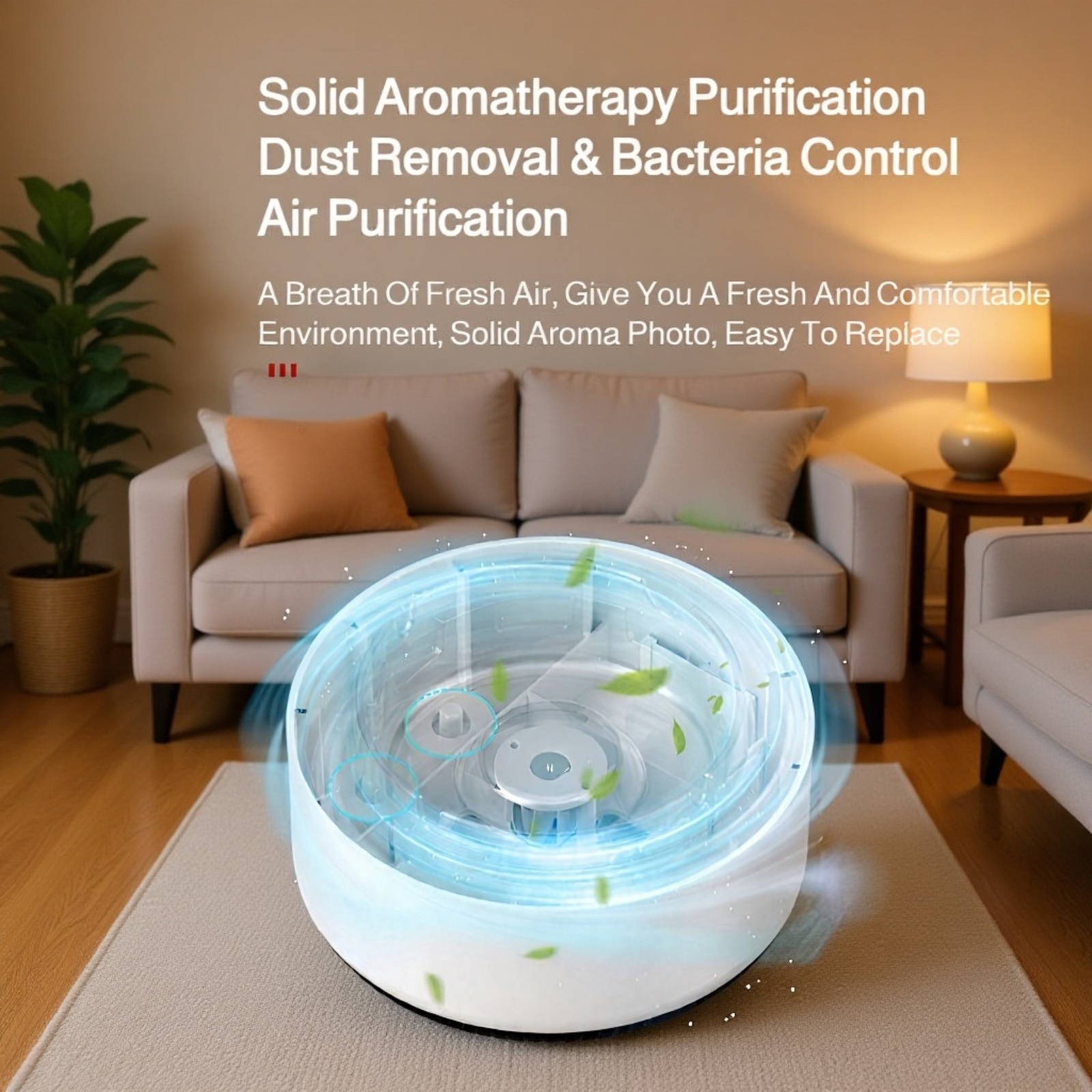 Odor eliminating ashtray for a fresh indoor environment