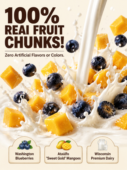 🥣 For less than a cheap lunch 🍔, enjoy rich, thick blueberry mango low-GI oatmeal—stabilize sugar and boost focus in 20s! 🧠