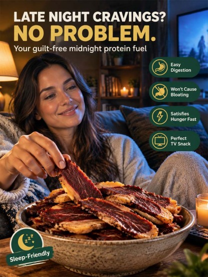🔥 <Sold Out 50K+ Packs> Pure pasture-raised beef jerky, perfectly thick-cut with melt-in-your-mouth flavor! 🍖