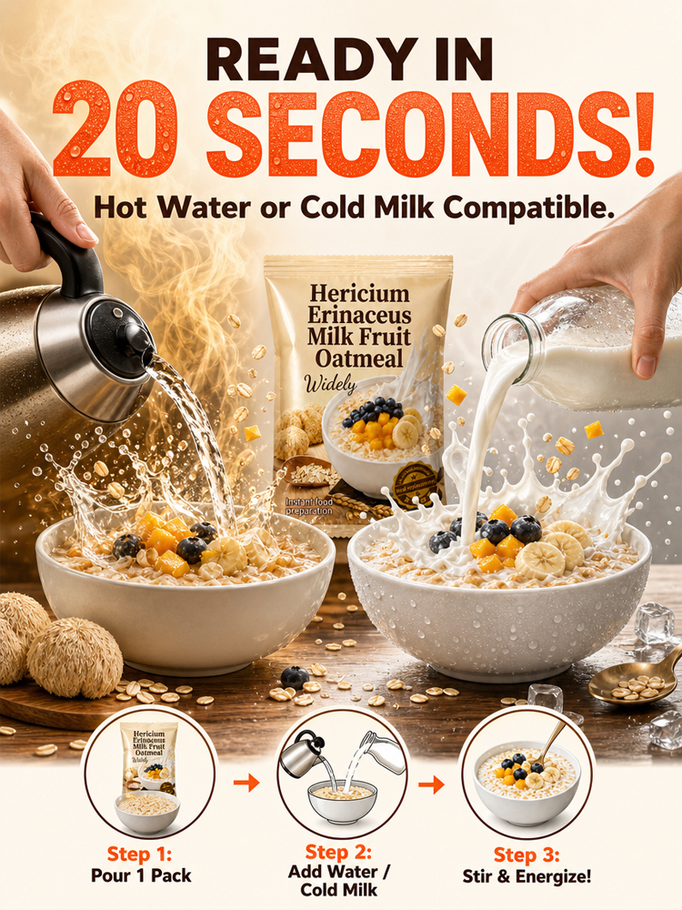 🥣 For less than a cheap lunch 🍔, enjoy rich, thick blueberry mango low-GI oatmeal—stabilize sugar and boost focus in 20s! 🧠
