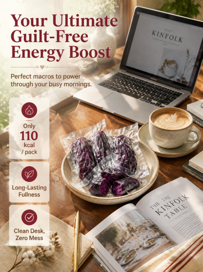 ✨ [Available Only 30 Days/Year] ✨ Premium Central Valley Organic Purple Yam Strips triple-steamed for the ultimate soft and chewy texture 🍠