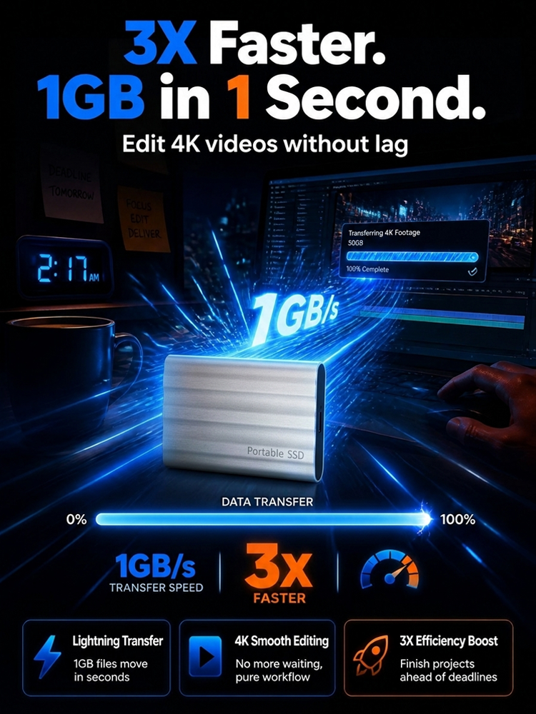  Ultra-Fast 32TB SSD | Transfer 4K in 1s | IP67 Waterproof | 50% OFF 🎁