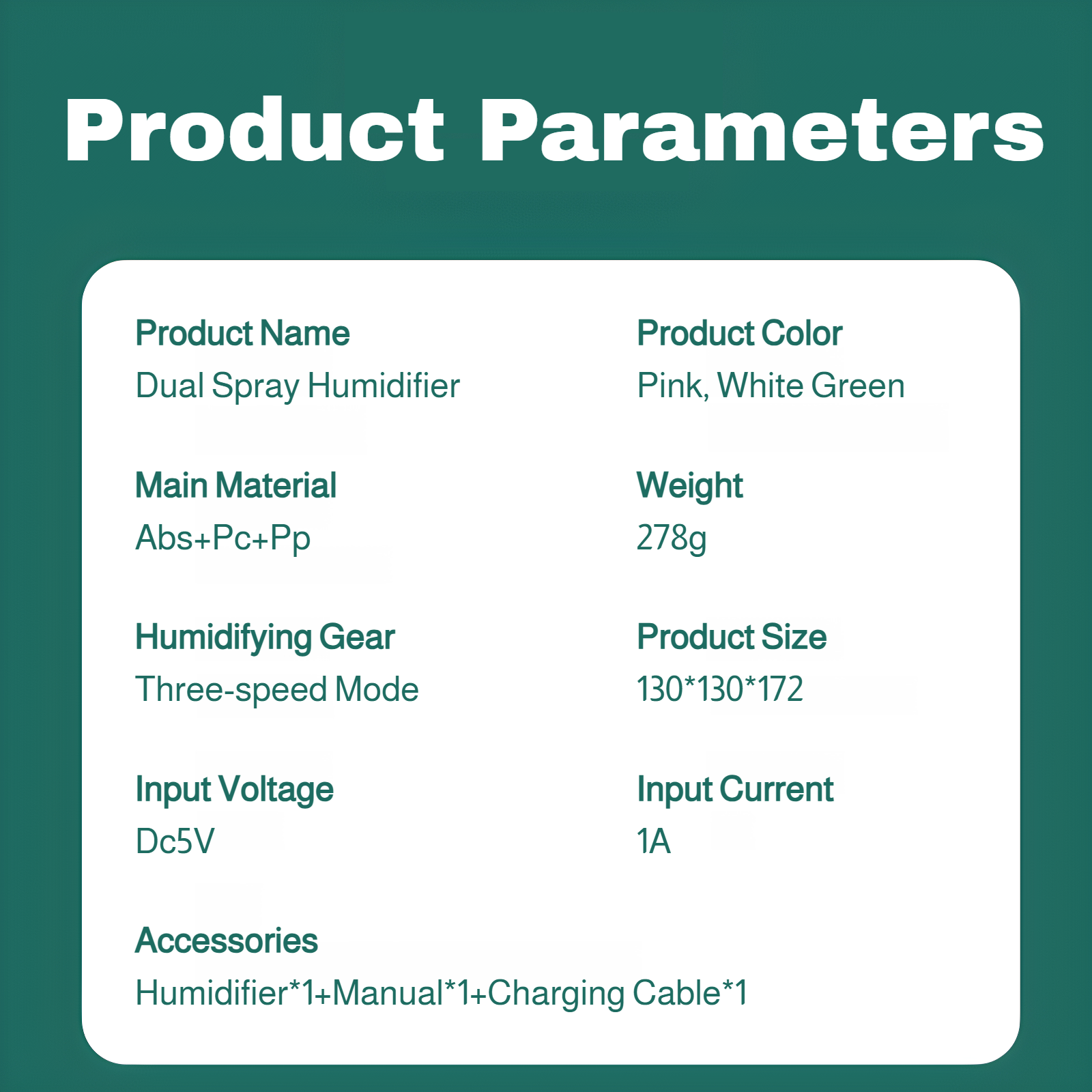 High performance large mist air humidifier for dry environments