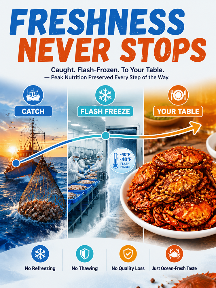 Crunchy Wild-Caught Baby Crabs 🦀 Better Than Chips! All-Natural & BOGO Free Special Offer Today.