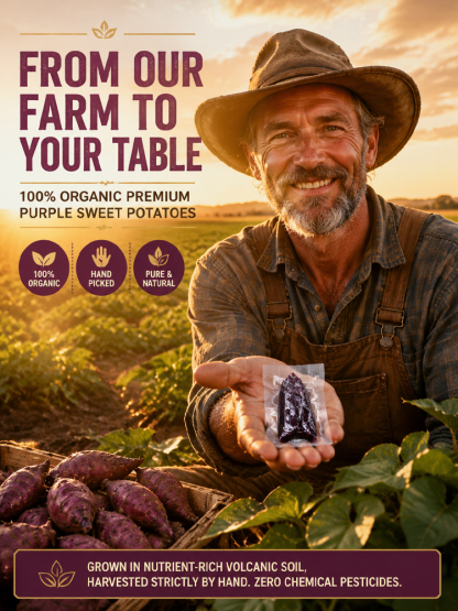 ✨ [Available Only 30 Days/Year] ✨ Premium Central Valley Organic Purple Yam Strips triple-steamed for the ultimate soft and chewy texture 🍠