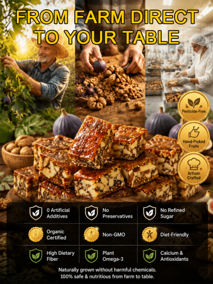【Only 21 days of sales per year】 Premium California Fig, Walnut & Sesame Superfood Bites