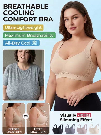 Stop Painful Bras 👙 Pro Wireless Second Skin Bra: Invisible Lift and Cool Breathability ⚡