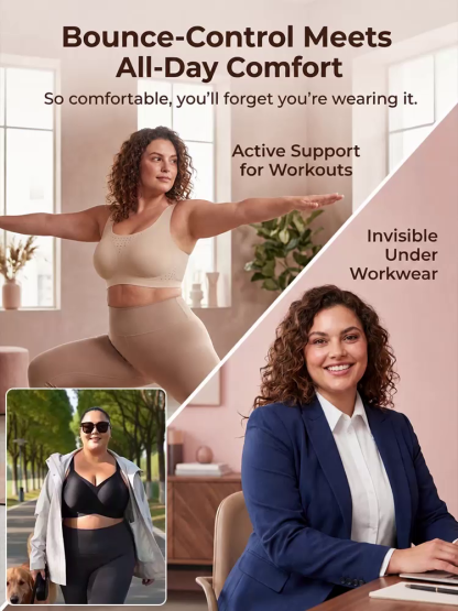 Stop Painful Bras 👙 Pro Wireless Second Skin Bra: Invisible Lift and Cool Breathability ⚡