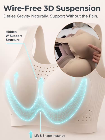 Stop Painful Bras 👙 Pro Wireless Second Skin Bra: Invisible Lift and Cool Breathability ⚡