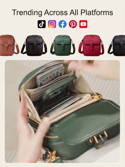 For the price of a single burger 🍔, get this Paris-designed anti-theft leather crossbody—look effortlessly chic with zero pickpocket stress! 👜