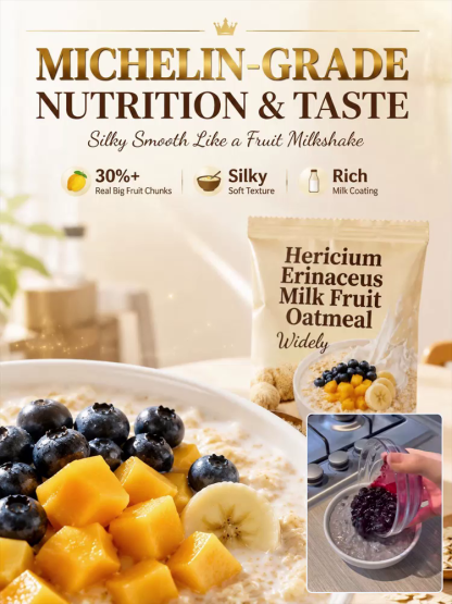 🥣 For less than a cheap lunch 🍔, enjoy rich, thick blueberry mango low-GI oatmeal—stabilize sugar and boost focus in 20s! 🧠