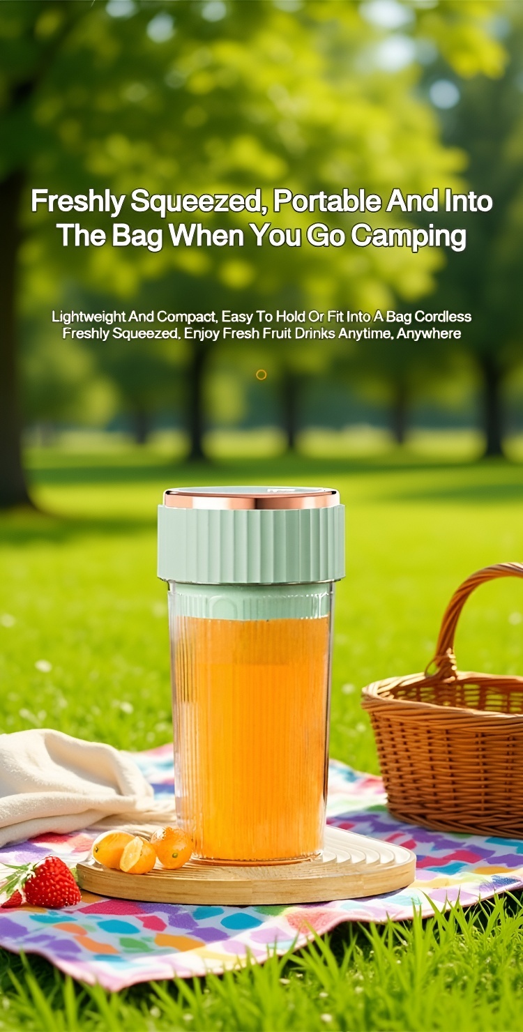 Mini Juicer Cup with Leakproof Lid