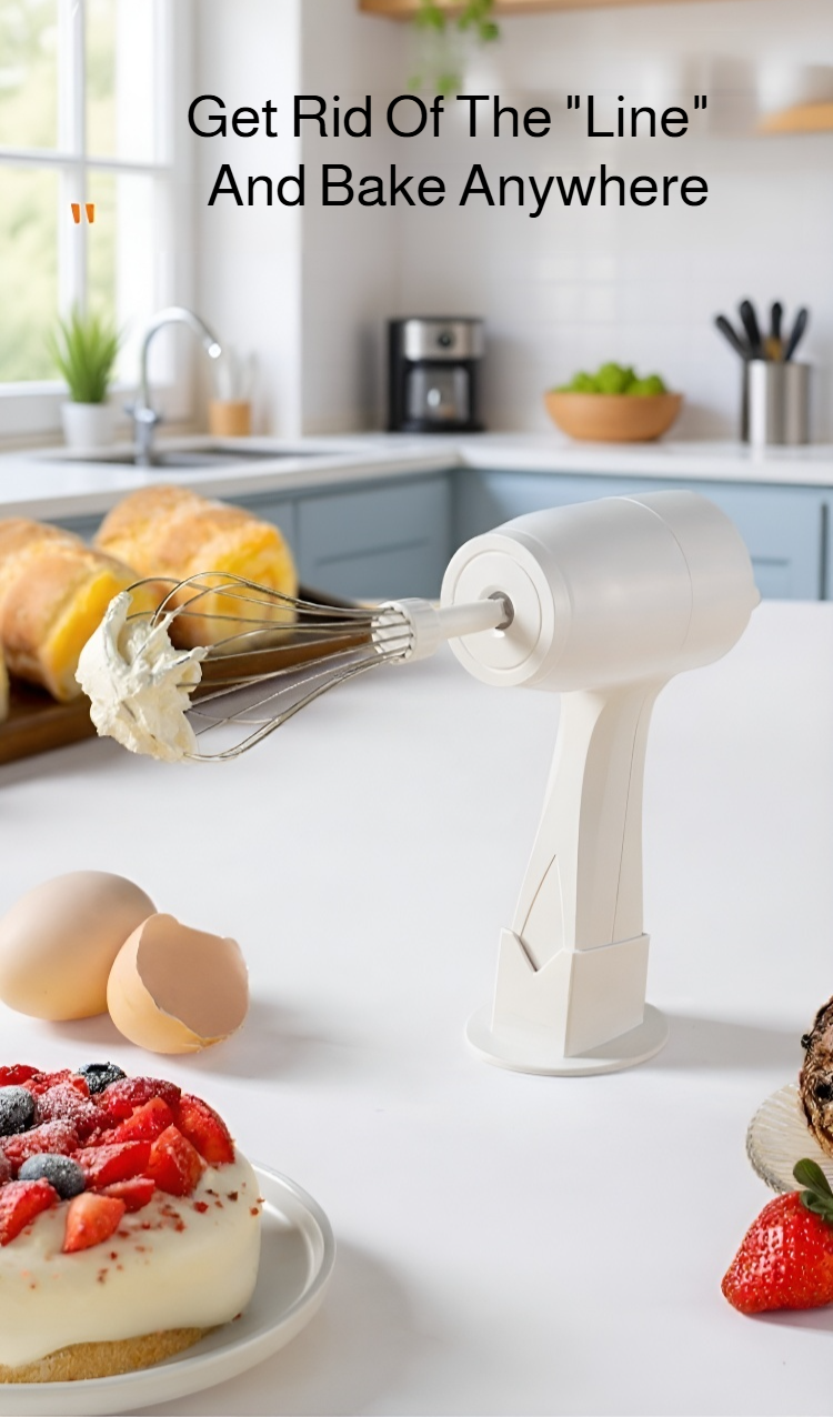 Portable mixer with stainless steel beaters