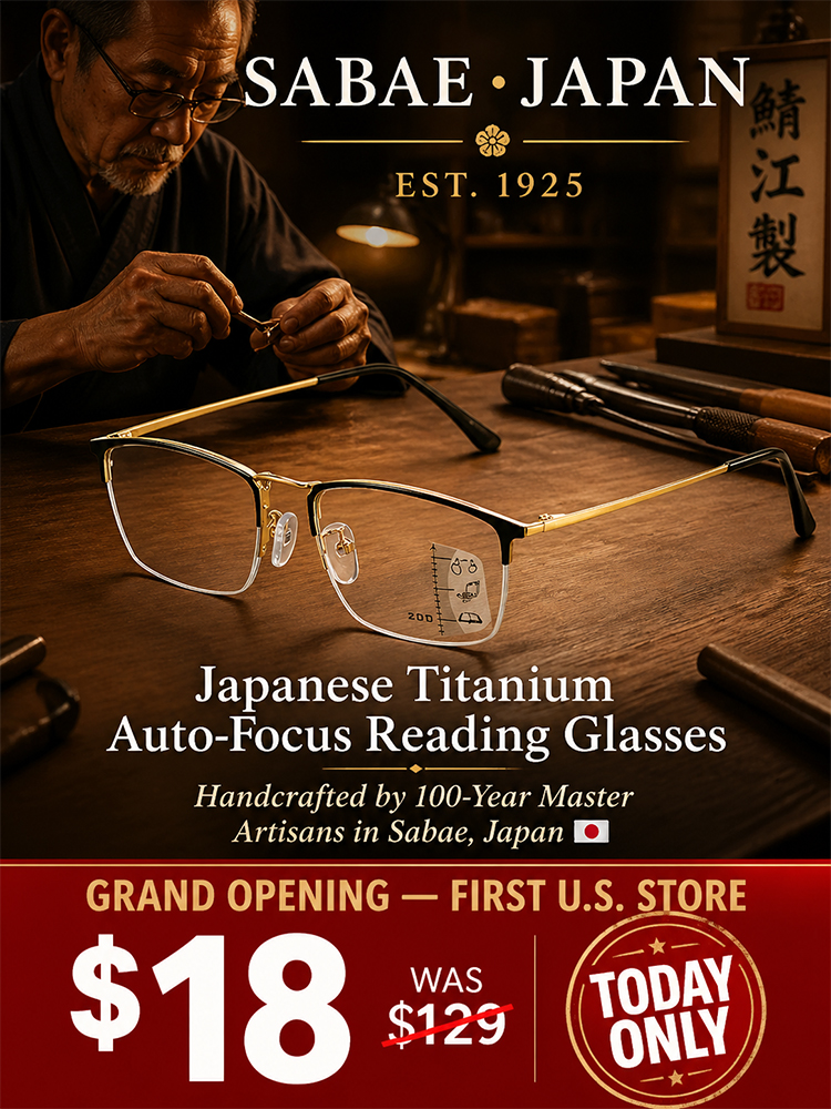 ✨ For the Cost of a Takeout Dinner: German Liquid-Crystal Smart Glasses. Fixes Near, Far & Astigmatism Instantly. The Last Pair You'll Ever Buy! ✨