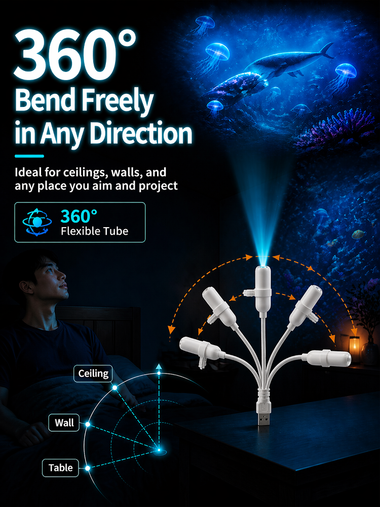 Ditch Boring Rooms ✨ Pro USB Star Projector for the Price of a Burger: Instantly Transforms into a Romantic Galaxy in 1s with Eye-Safe Protection