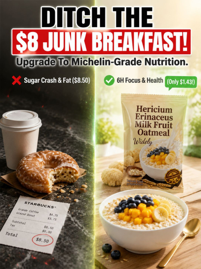 🥣 For less than a cheap lunch 🍔, enjoy rich, thick blueberry mango low-GI oatmeal—stabilize sugar and boost focus in 20s! 🧠