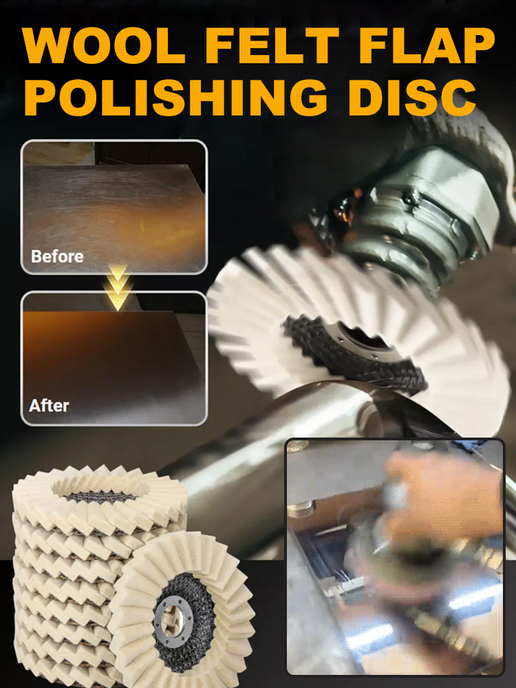 【✨ Premium Wool Flap Discs, instantly transforms rusty scrap into a flawless mirror finish! ✨】