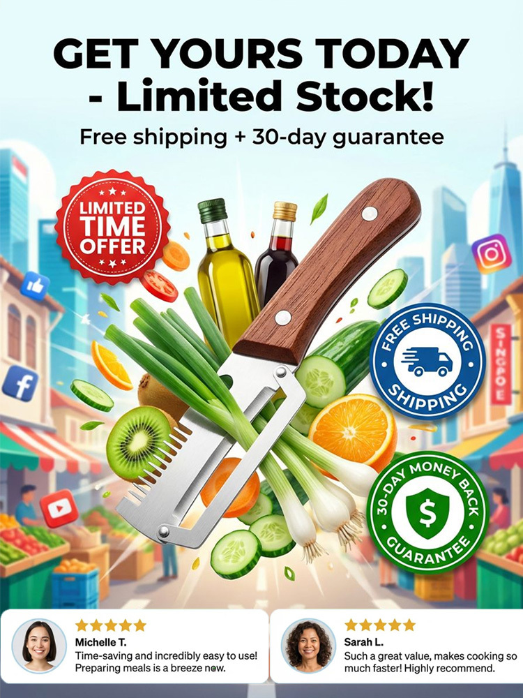 🔥🇯🇵Samurai-Grade 3-in-1 Veggie Slicer | Buy 1 Get 1 Free & Free Shipping🔥