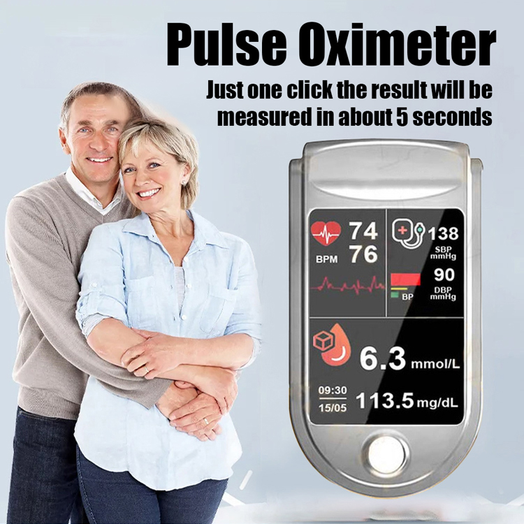 ✨<No More Finger Pricking!> Breakthrough 4-in-1 Smart Health Monitor for Seniors! ✨