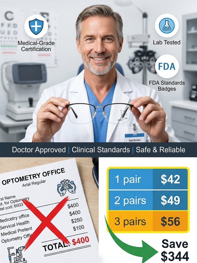 ✨ For the Cost of a Takeout Dinner: German Liquid-Crystal Smart Glasses. Fixes Near, Far & Astigmatism Instantly. The Last Pair You'll Ever Buy! ✨